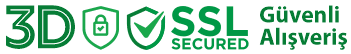 3D Secure ve SSL güvenli alışveriş